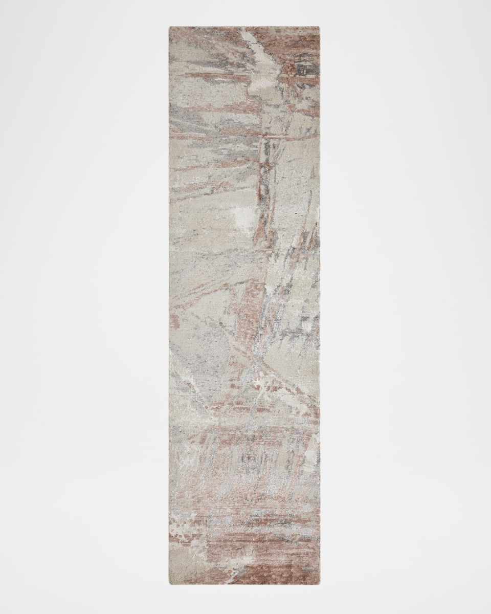 Qualia Hand-Knotted Runner, 2' x 10'